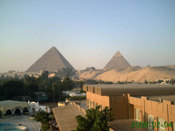 Gizah Pyramids - Photo by unknown